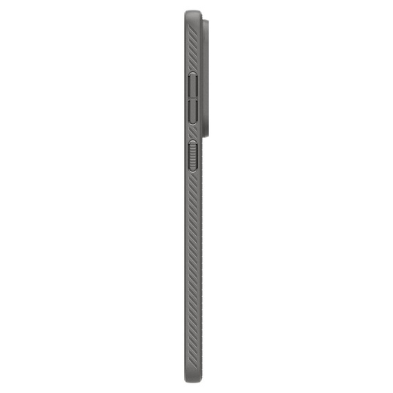 A Spigen tok Samsung Galaxy S25, Liquid Air, fekete + 9H edzett üveghez