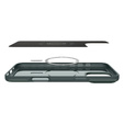Spigen tok iPhone 16 Pro készülékhez, Thin Fit Mag, zöld + 9H edzett üveg