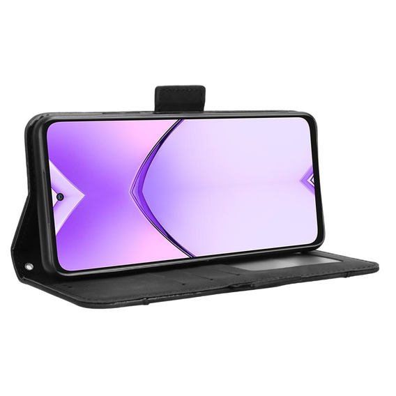 Pattintható tok a Oppo A80, Card Slot, fekete