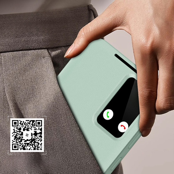 Flip tok Samsung Galaxy A56 5G, Smart View Wallet, zöld