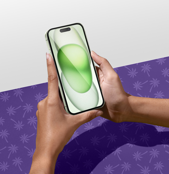 Shy Palm Privacy edzett üveg iPhone 15-hez