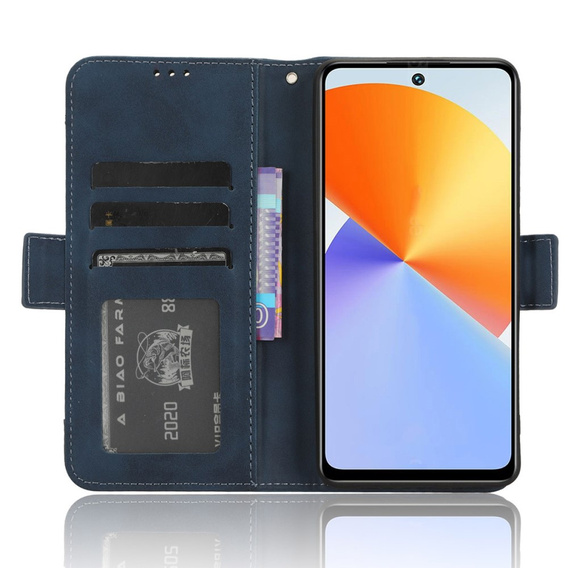 Pattintható tok a Infinix Note 30 VIP, Card Slot, sötétkék