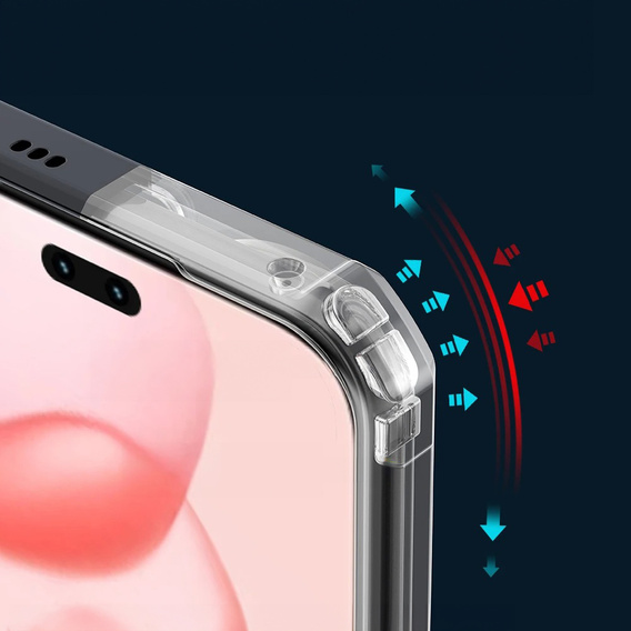 Telefontok a Honor 400 Pro 5G, AntiDrop Hybrid, fekete