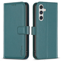 Pattintható tok a Samsung Galaxy A55 5G,BINFEN Wallet, zöld