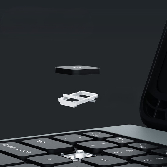 Tok + billentyűzet Galaxy Tab S9, NILLKIN Bumper Pen Slot, fekete