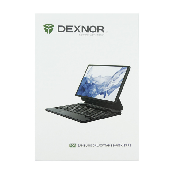 Billentyűzet tok Samsung Galaxy Tab S10+/ S9+/ S8+/ S7+/ S7 FE, Dexnor Magnetic Keyboard Touchpad, kék