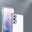 Kameravédő tok Samsung Galaxy S20 FE, CamShield MagSafe, átlátszó / kék
