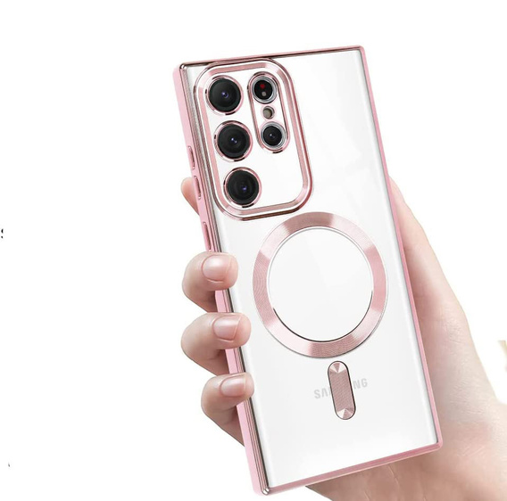 Telefontok a Samsung Galaxy S22 Ultra, MagSafe Hybrid, rózsaszín rose gold