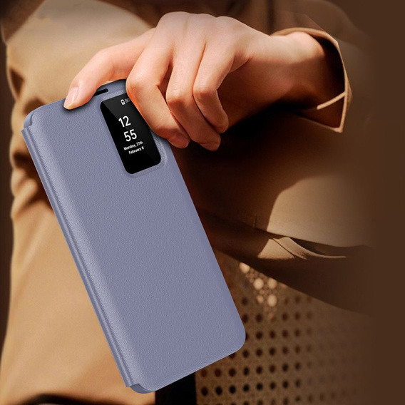 Flip tok Samsung Galaxy S25 Edge, Smart View Wallet, lila
