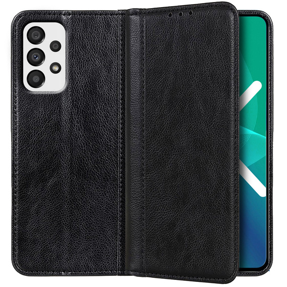 Pattintható tok Samsung Galaxy A33 5G, Split Leather, kék