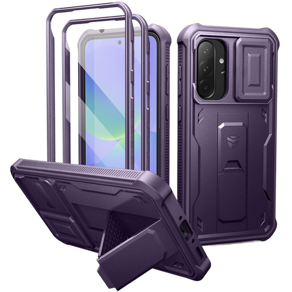 Páncélozott tok a Samsung Galaxy A36 5G, Dexnor Full Body (Two Frames), lila