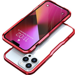 Teletok LUPHIE iPhone 13 Pro Max-hoz, Armor Bumper, piros