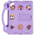 Gyermek tok Apple iPad Air 11" 6 gen. 2024, Cute Patterns, állvánnyal, lila