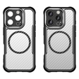Tok a iPhone 16 Pro, Fusion Hybrid Carbon, MagSafe-hoz, fekete