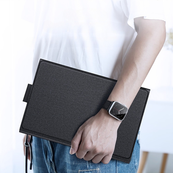 Tok + billentyűzet Samsung Galaxy Tab S9, Dux Ducis Pen Slot TouchPad Leather, fekete