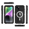 IP68 vízálló tok iPhone 14 készülékhez, SHELLBOX MagSafe, fekete