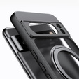 Tok a Google Pixel 8A készülékhez, Fusion Hybrid Kickstand, MagSafe-hoz, átlátszó