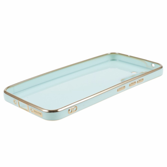 Tojás Samsung Galaxy A15, Glamour CamShield, menta + 9H üveg