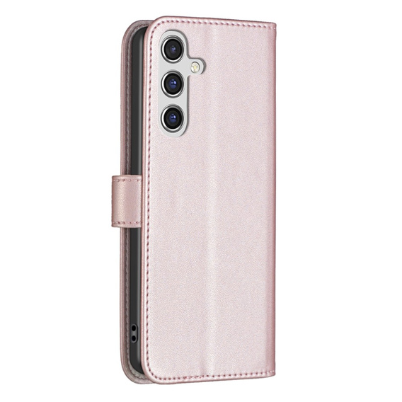 Pattintható tok a Samsung Galaxy A35 5G, BINFEN Wallet, rózsaszín