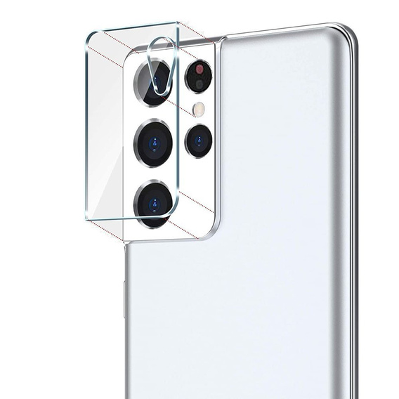 Edzett kameraüveg Samsung Galaxy S21 Ultra, átlátszó