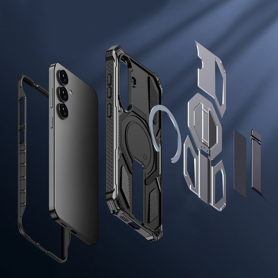 MagSafe-kompatibilis védőtok állvánnyal a Samsung Galaxy S25 FE készülékhez