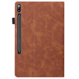 Tok Samsung Galaxy Tab S10 FE+ Plus, Classic, tolltartóval, fekete