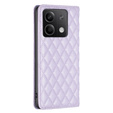 Pattintható tok a Xiaomi Redmi Note 13 5G, Wallet, BINFEN COLOR, lila