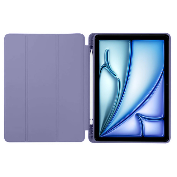 Tok iPad Air 13" 2025/2024 (7/6 gen.), Smartcase tolltartóval, lila