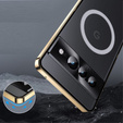 Kameravédő tok Google Pixel 8 Pro, CamShield MagSafe, átlátszó / zöld