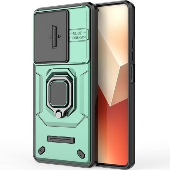Telefontok a Xiaomi Redmi Note 13 5G, KickStand Camera Lens, zöld
