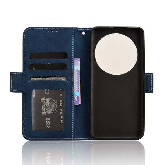 Pattintható tok a Xiaomi 14 Ultra, Card Slot, sötétkék