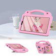 Gyermek tok Samsung Galaxy Tab A7 Lite 8.7 T220/T225, Cute Patterns, állvánnyal, rózsaszín