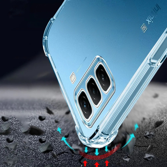 Telefontok a Infinix Hot 50 Pro 4G, Dropproof, átlátszó