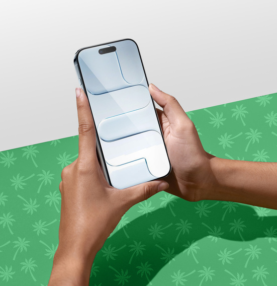 5D Full Glue Smart Palm edzett üveg iPhone Air készülékekhez