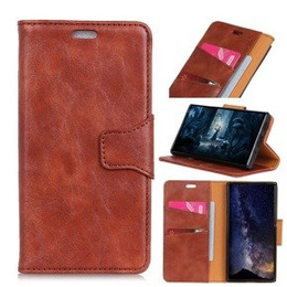 Pattintható tok a Huawei P30 Pro, Split Leather Wallet, barna