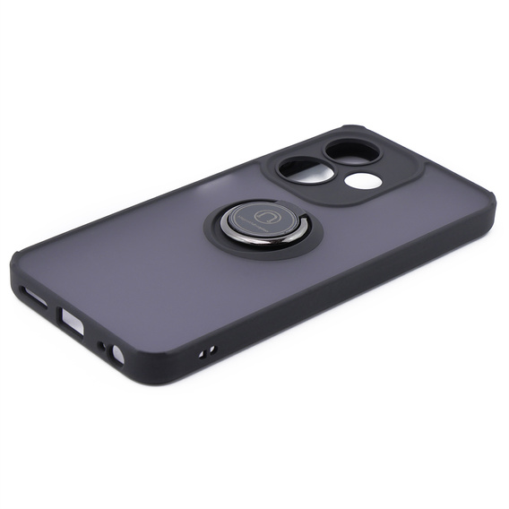 Tok Infinix Hot 30i, Frosted Ring, fekete