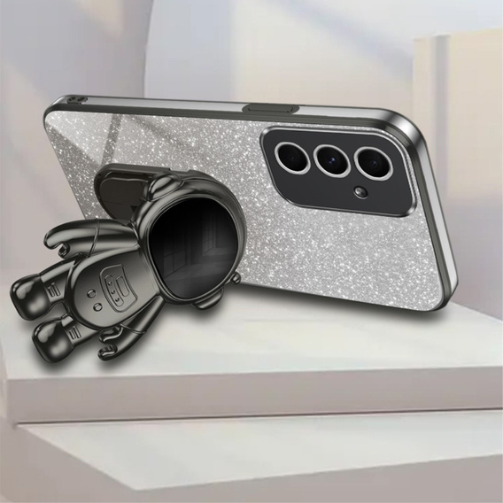 Tok Samsung Galaxy A55 5G, Glitter Astronaut, fekete
