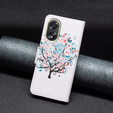 Pattintható tok a Oppo A38 4G / Oppo A18 4G, Wallet, Colorful Tree fehér