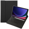 Tok + billentyűzet Samsung Galaxy Tab S9, Leather Pen Slot TouchPad, fekete