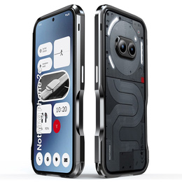 Teletok LUPHIE Nothing Phone 2a / 2a Plus-hoz, Armor Bumper, fekete