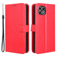 Pattintható tok a T Phone 2 5G, Crazy Horse Wallet, piros