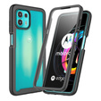 Tok Motorola Edge 20 Lite készülékhez, Shockproof, fóliával, kék