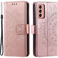 Pattintható tok a Samsung Galaxy A14 4G/5G, Mandala, rózsaszín rose gold