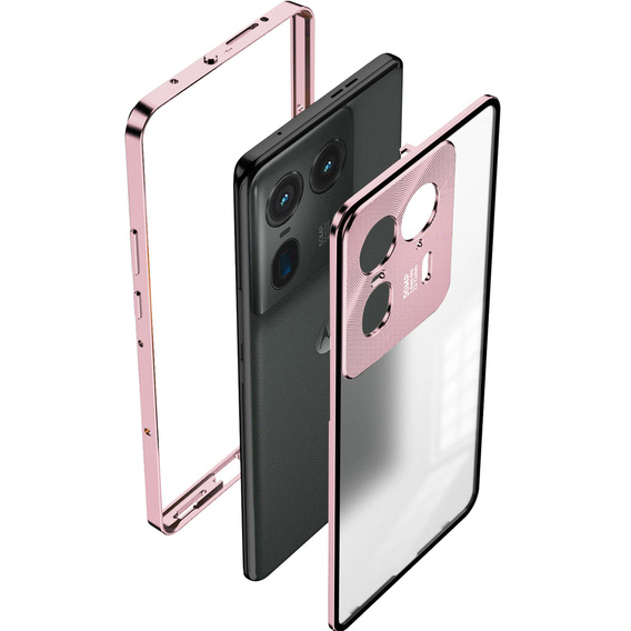 Tok az Motorola Edge 50 Ultra, Frame Case, rózsaszín