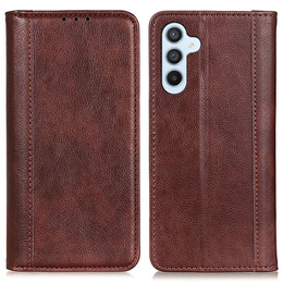 Telefontok a Samsung Galaxy A36 5G, Wallet Litchi Leather, barna