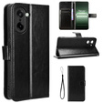 Pattintható tok a OnePlus Nord CE5, Crazy Horse Wallet, fekete