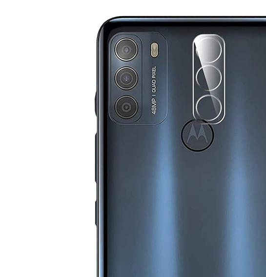 Edzett kameraüveg Motorola Moto G50, kék