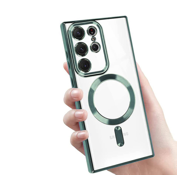 Telefontok a Samsung Galaxy S23 Ultra, MagSafe Hybrid, zöld