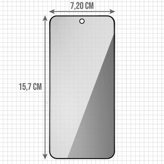 2x edzett adatvédelmi üveg Samsung Galaxy S24 Ultra, ERBORD Anti-Spy