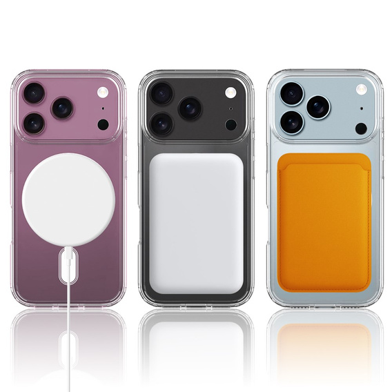 Mágneses tok TPU + akril iPhone 17 Pro Max készülékhez